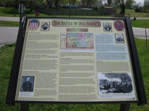 Battle of Dug Springs Historical Marker